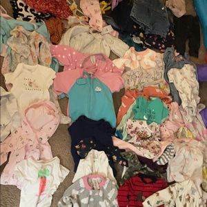 Baby girl 6-9 months clothing.